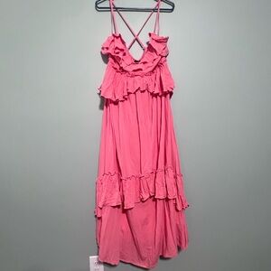 VICI Pink Ruffle Dress